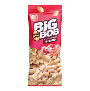 Арахіс смажений солоний Бекон Big Bob м/у 60г