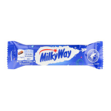 Батончик з суфле вкритий молочним шоколадом Milky Way м/у 21.5г Батончик з суфле вкритий молочним шоколадом Milky Way м/у 21.5г