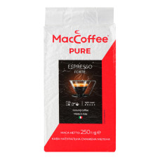 Кава натуральна смажена мелена Espresso Forte Pure MacCoffee в/у 250г