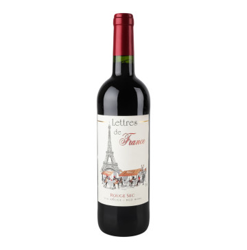 Вино 0.75л 12% червоне сухе Rouge Sec Lettres de France пл
