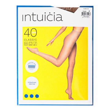 Колготки жіночі Intuicia Classic 40den 4 vizone