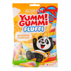 Маршмелоу Rainbow turbines Yummi Gummi Fluffi Roshen м/у 65г