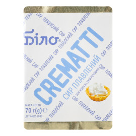 Сир плавлений 50% Crematti Біло м/у 70г
