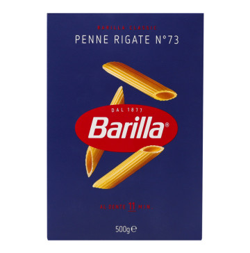 Вироби макаронні з твердих сортів пшениці Penne Rigate №73 Barilla к/у 500г