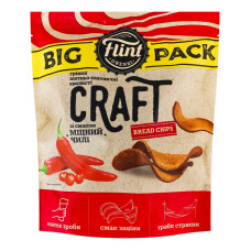 Грінки житньо-пшеничні хвилясті Міцний чилі Craft Bread chips Flint д/п 130г