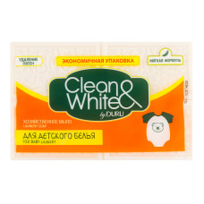 Мило господарське для дитячої білизни Clean&White Duru 4x120г Мило господарське для дитячої білизни Clean&White Duru 4x120г