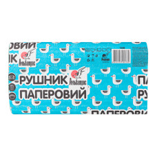 Рушники паперові із макулатури зеленого кольору Альбатрос 160шт