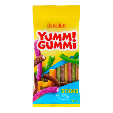 Цукерки желейні неглазуровані Sticks Yummi Gummi Roshen м/у 70г