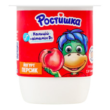 Йогурт 2% з наповнювачем Персик Ростишка ст 115г Йогурт 2% з наповнювачем Персик Ростишка ст 115г