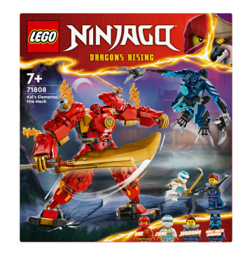 Конструктор для дітей від 7років №71808 Kai's Elemental Fire Mech Ninjago Lego 1шт