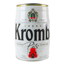Пиво 5л 4.8% світле фільтроване пастеризоване Pils Krombacher кег