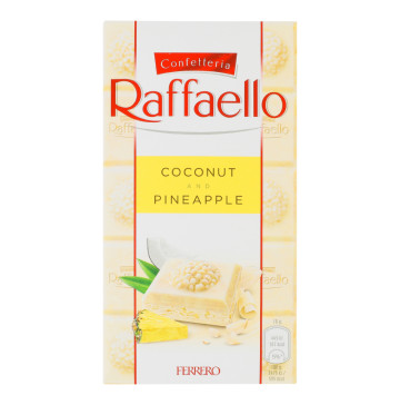 Шоколад білий Coconut&Pineapple Raffaello к/у 90г