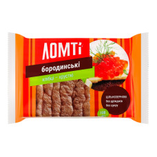 Хлібці цільнозернові хрусткі Бородинські Ломті м/у 100г
