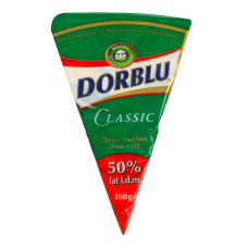 Сир 50% напівтвердий з блакитною пліснявою Classic Dorblu Kaserei Сhampignon м/у 100г