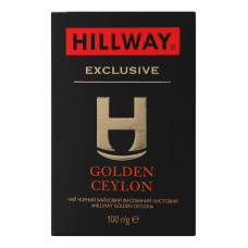 Чай чорний байховий листовий Golden Ceylon Exclusive Hillway в/с к/у 100г