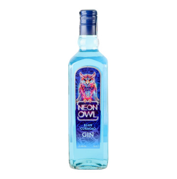 Джин 0.7л 37.5% Blue curacao Neon Owl пл
