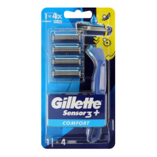 Бритва + 4 змінні касети Comfort Sensor 3 + Gillette 1шт