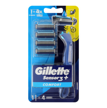 Бритва + 4 змінні касети Comfort Sensor 3 + Gillette 1шт