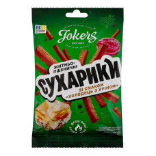 Сухарики житньо-пшеничні Холодець з хріном Jokers м/у 60г
