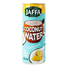 Вода кокосова стерилізована з соком ананасу Jaffa з/б 250мл