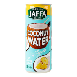 Вода кокосова стерилізована з соком ананасу Jaffa з/б 250мл