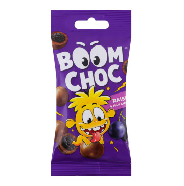 Драже Родзинки в молочному шоколаді Boom Choc м/у 45г