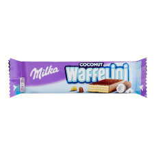 Вафля з начинкою з кокосом покрита молочним шоколадом Coconut Waffelini Milka м/у 31г