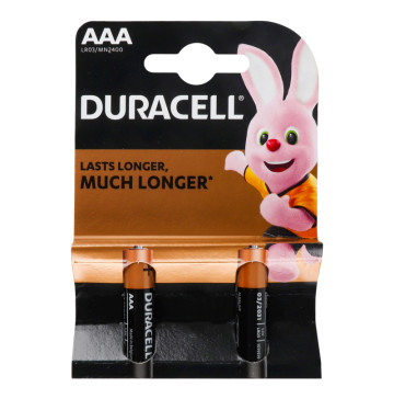 Батарейки AAA LR03 MN2400 Duracell 2шт