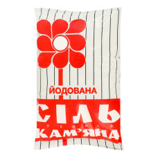 Сіль кухонна кам'яна йодована помел №1 НЗ м/у 1кг