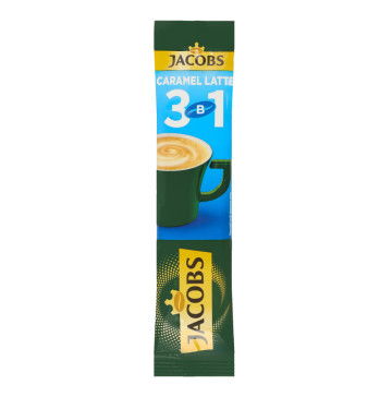 Напій кавовий розчинний 3в1 Caramel Latte Jacobs м/у 12.3г