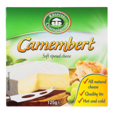 Сир 50% м'який Camembert Kaserei Schampignon к/у 125г