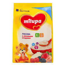 Каша Milupa рисова ліс ягоди 6міс м/у 210г