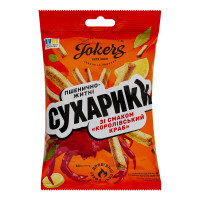 Сухарики пшенично-житні Королівський краб Jokers м/у 60г