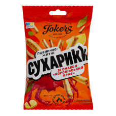 Сухарики пшенично-житні Королівський краб Jokers м/у 60г