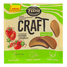 Грінки житньо-пшеничні хвилясті Томат спайсі Craft Bread chips Flint д/п 80г Грінки житньо-пшеничні хвилясті Томат спайсі Craft Bread chips Flint д/п 80г