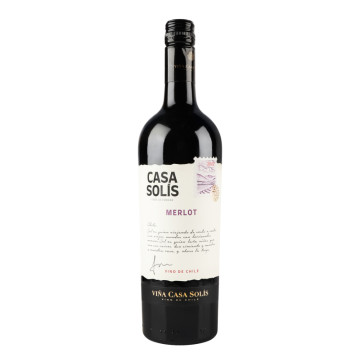 Вино 0.75л 13% червоне сухе Merlot Casa Solis пл