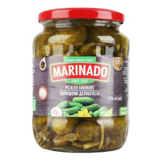 Корнішони мариновані Делікатесні Marinado с/б 680г