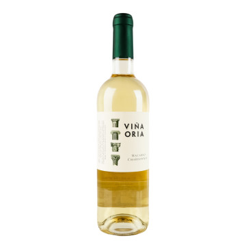 Вино 0.75л 13% біле сухе Macabeo Chardonnay Vina Oria пл