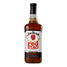 Лікер 1л 32.5% міцний Black Cherry Red Stag Jim Beam пл