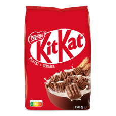 Сніданок сухий готовий в глазурі з молочним шоколадом Kit Kat м/у 190г