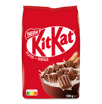 Сніданок сухий готовий в глазурі з молочним шоколадом Kit Kat м/у 190г