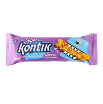 Батончик злаковий з молоком Super Kontik Konti м/у 29г