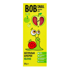 Цукерки фруктові натуральні Яблуко Bob Snail к/у 30г