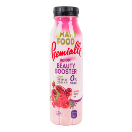 Йогурт 1.3% з підсолоджувачем та вітамінами Малина-гранат-чіа Beauty booster Smart Food Premialle п/пл 290г