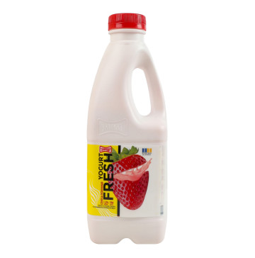 Йогурт 1.2% з цукром та наповнювачем Полуничний фреш Стигла полуниця Yogurt fresh Злагода п/пл 750г