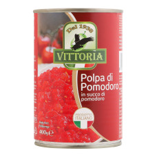 М'якоть томатів в томатному соусі Vittoria з/б 400г