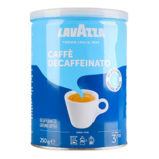 Кофе натуральный жареный молотый Deсaffeinato Lavazza з/б 250г