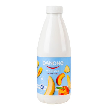 Йогурт 1.5% питний Персик-диня Danone п/пл 800г