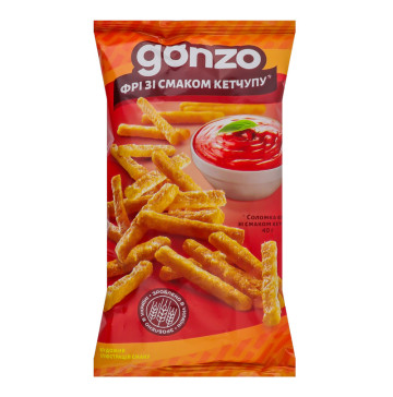Соломка фрі зі смаком кетчупу Gonzo м/у 40г