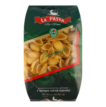 Вироби макаронні з твердих сортів пшениці Черепашки La Pasta Per Primi м/у 400г